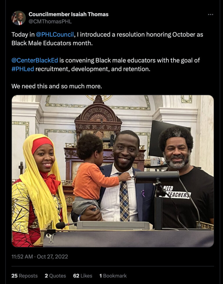 Happy Black Male Educators Month, Philadelphia!